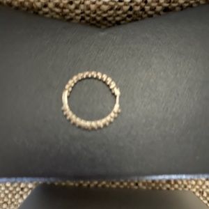 Diamond Inside Out Hoop earring….ONLY ONE!